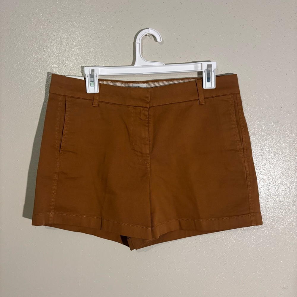 J.Crew Women’s Patch - Pocket Golden Hickory Chino Shorts - Size 10
